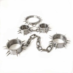 spiked stainless steel bondage kit