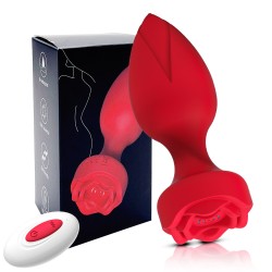 anal vibrating rose butt plug