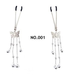 butterfly chain tassel nipple clip