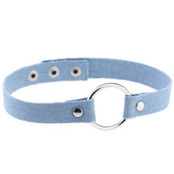 denim o ring 3 bucke collar